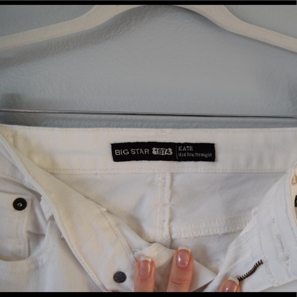 White Big Star Straight Jeans - Picture 6 of 8
